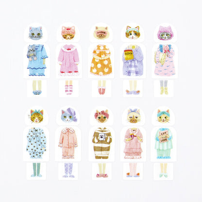 Bande - Sticker Roll - Dress-Up - Cat Girls' Pajama Party