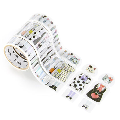 Bande - Sticker Roll - Dress-Up - Cat Girls' Monochrome Club