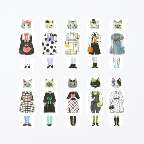 Bande - Sticker Roll - Dress-Up - Cat Girls' Monochrome Club