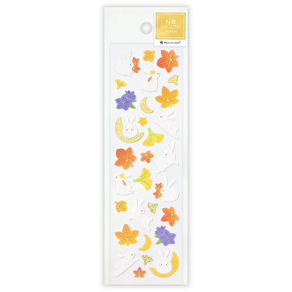 Autumn Limited Japanese-Style Stickers - Autumn Colors - Moon Rabbit
