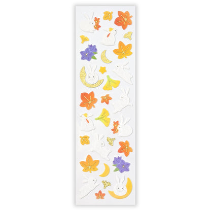 Autumn Limited Japanese-Style Stickers - Autumn Colors - Moon Rabbit