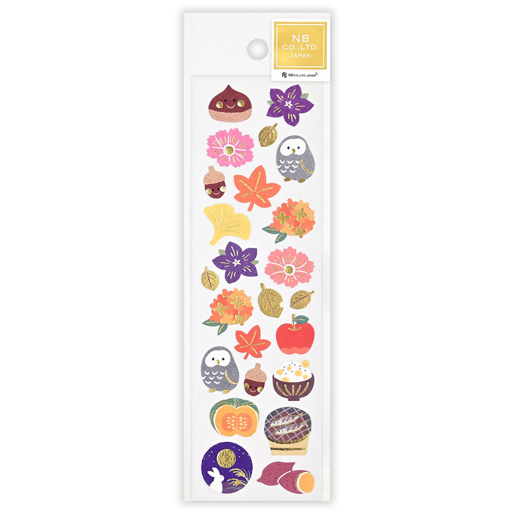 Autumn Limited Japanese-Style Stickers - Autumn Colors - Autumn Fun