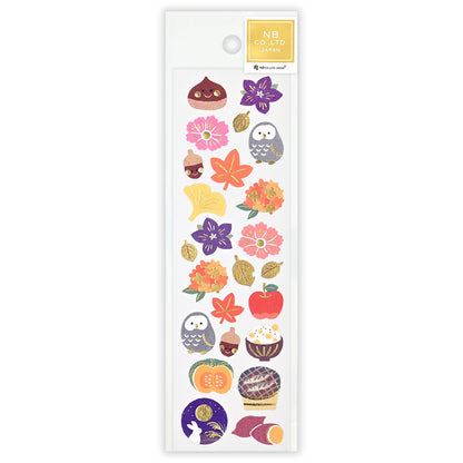 Autumn Limited Japanese-Style Stickers - Autumn Colors - Autumn Fun