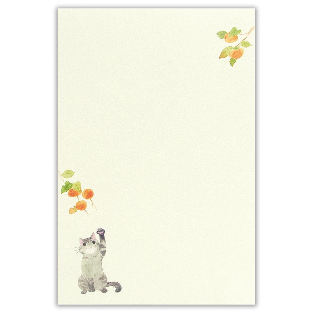 Autumn Limited Series - Nekorobi Illustrated Stationery Pad - Fun Autumn