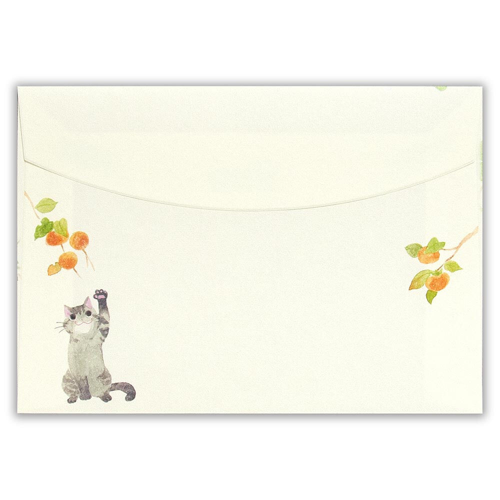 Autumn Limited Series - Nekorobi Illustrated Envelopes - Fun Autumn