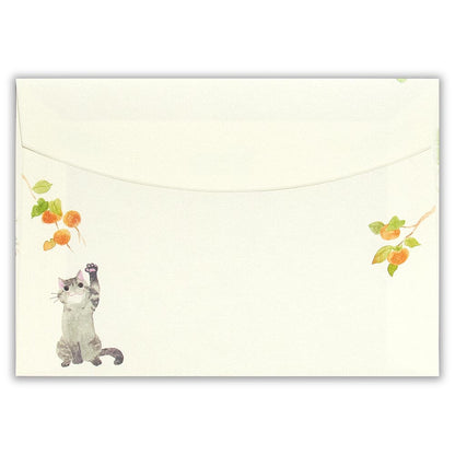 Autumn Limited Series - Nekorobi Illustrated Envelopes - Fun Autumn