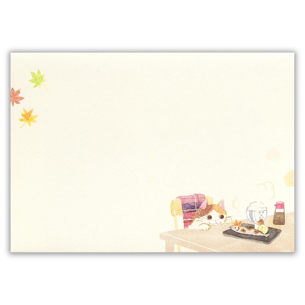 Autumn Limited Series - Nekorobi Illustrated Envelopes - Fun Autumn