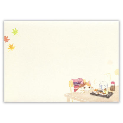 Autumn Limited Series - Nekorobi Illustrated Envelopes - Fun Autumn