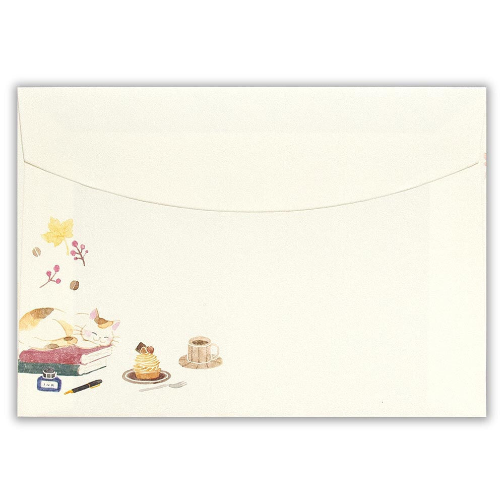 Autumn Limited Series - Nekorobi Illustrated Envelopes - Fun Autumn