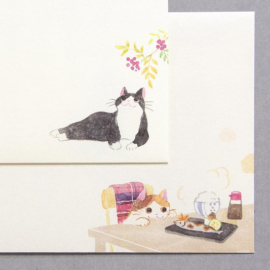 Autumn Limited Series - Nekorobi Illustrated Envelopes - Fun Autumn