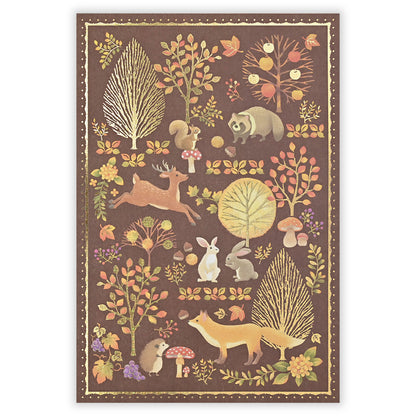 Autumn Limited Foil-Stamped Postcard - Forest