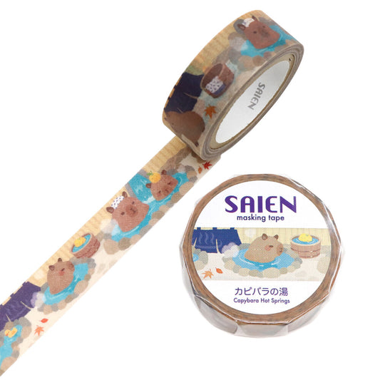 SAIEN - Washi Tape - Capybara Hot Springs