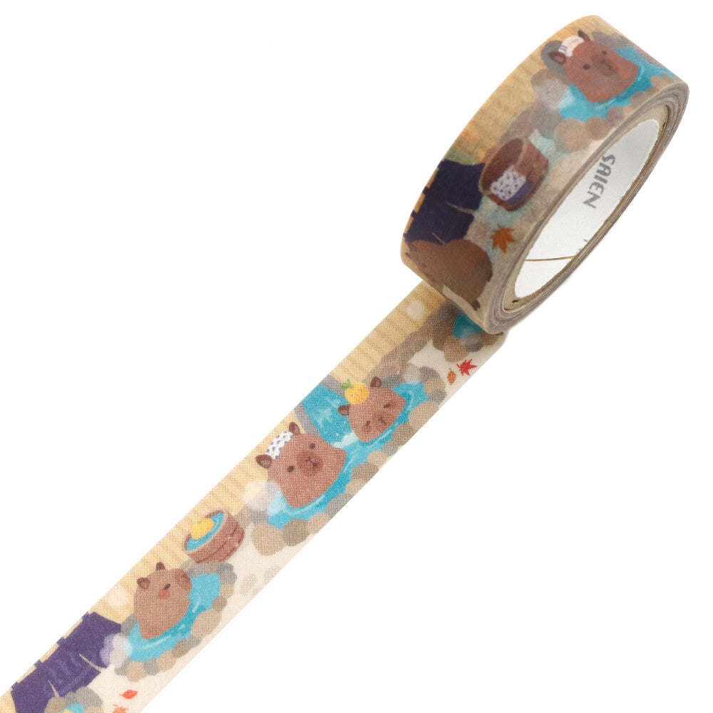 SAIEN - Washi Tape - Capybara Hot Springs