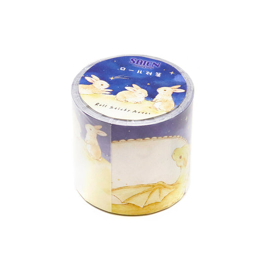 SAIEN - Sticky Notes Roll - Mystical Nature - Tsukiyo (Moonlit Night) / Dragon and Moon Rabbits