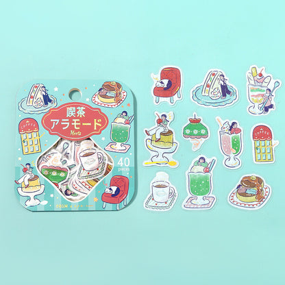 BGM - Flake Stickers - Cafe à la Mode Meets Series - Fancy Retro