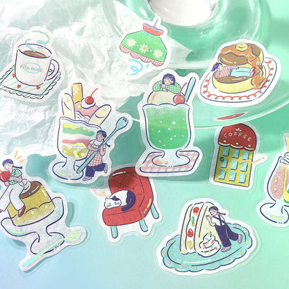 BGM - Flake Stickers - Cafe à la Mode Meets Series - Fancy Retro