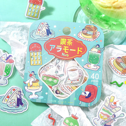 BGM - Flake Stickers - Cafe à la Mode Meets Series - Fancy Retro