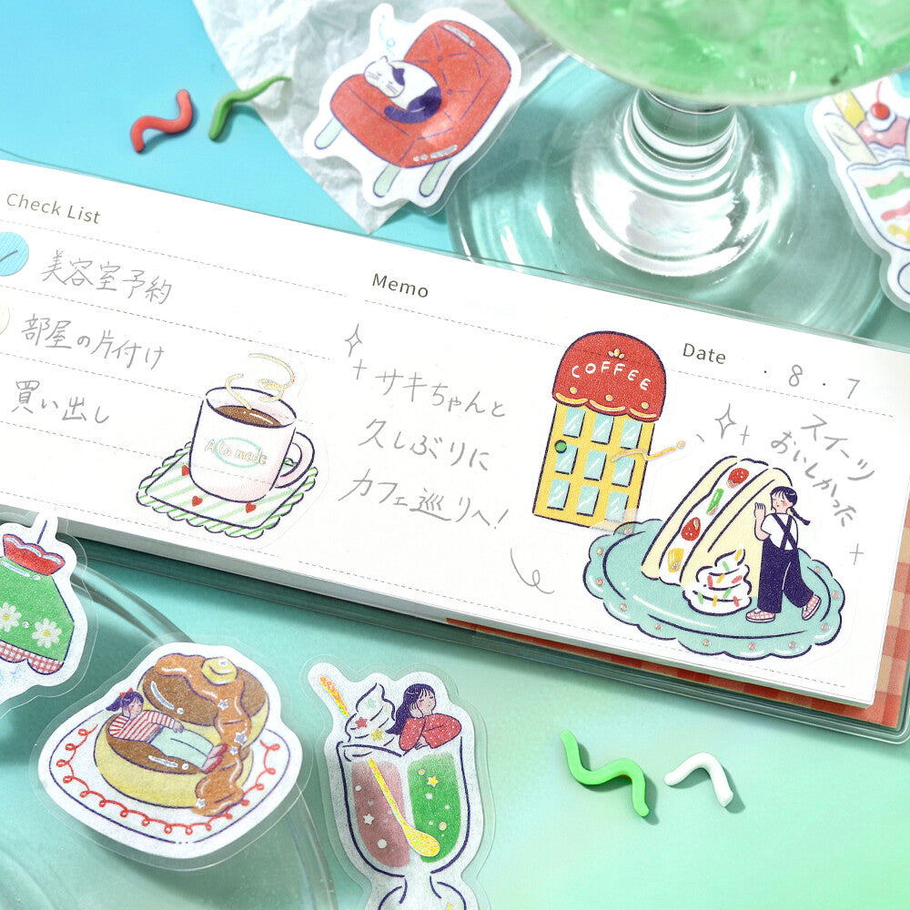 BGM - Flake Stickers - Cafe à la Mode Meets Series - Fancy Retro
