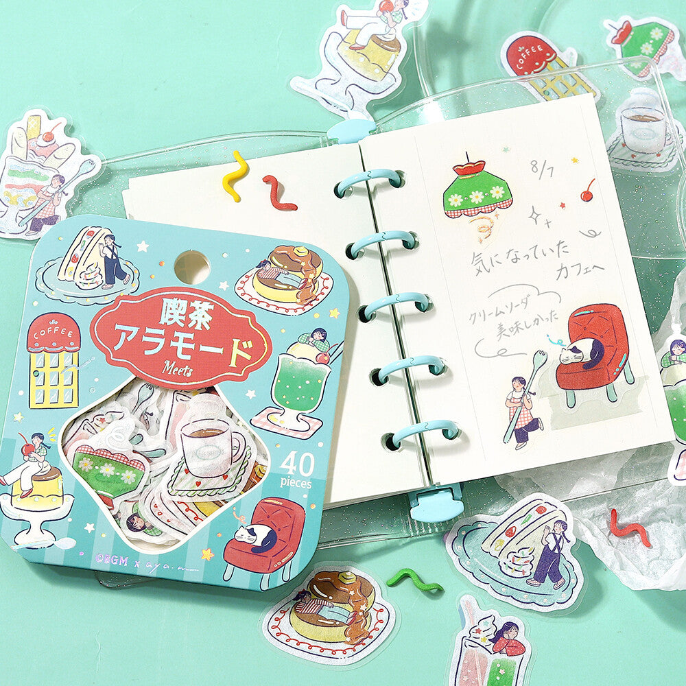 BGM - Flake Stickers - Cafe à la Mode Meets Series - Fancy Retro