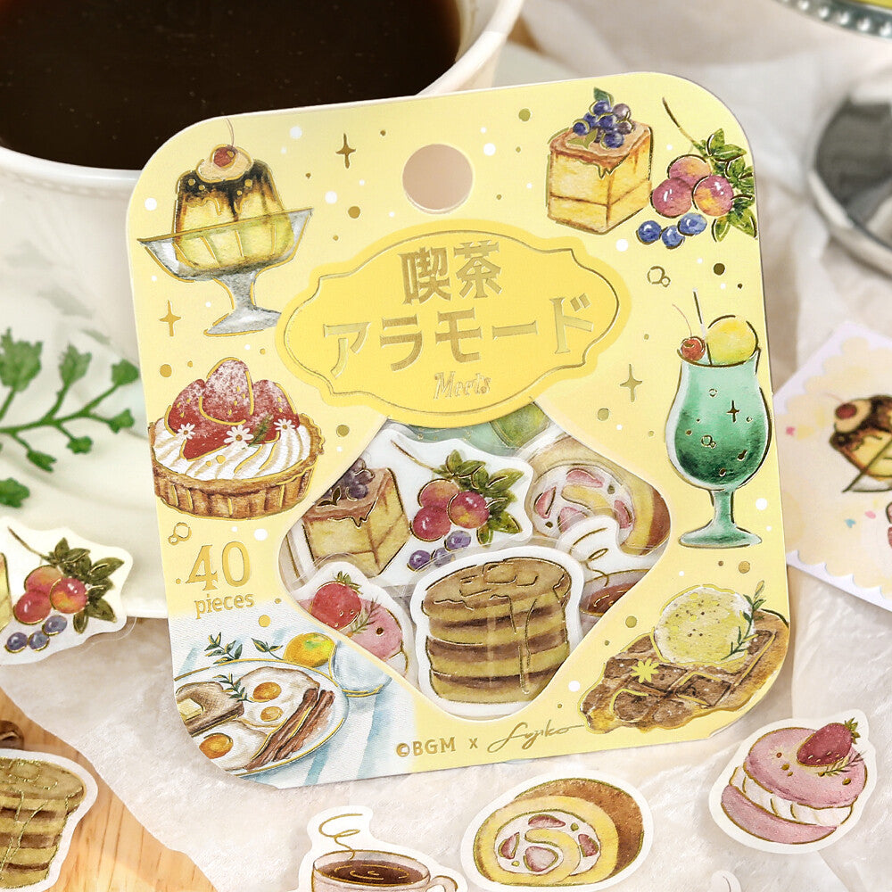 BGM - Flake Stickers - Cafe à la Mode Meets Series - A Sweet Break