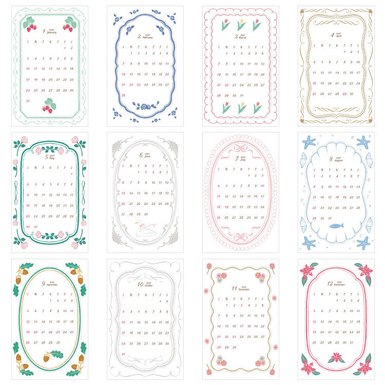 A La Cardo - 2027 Sticker Calendar