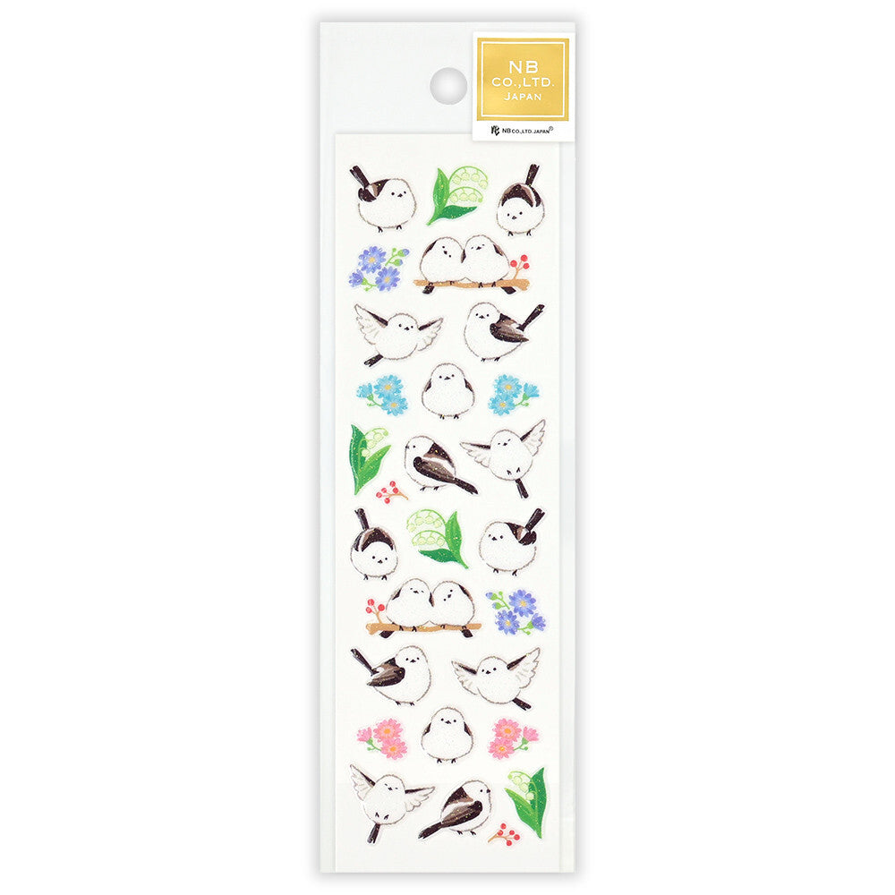 Pure Lame Seal Stickers - Long-Tailed Tit / Shima Enaga