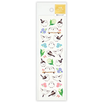 Pure Lame Seal Stickers - Long-Tailed Tit / Shima Enaga