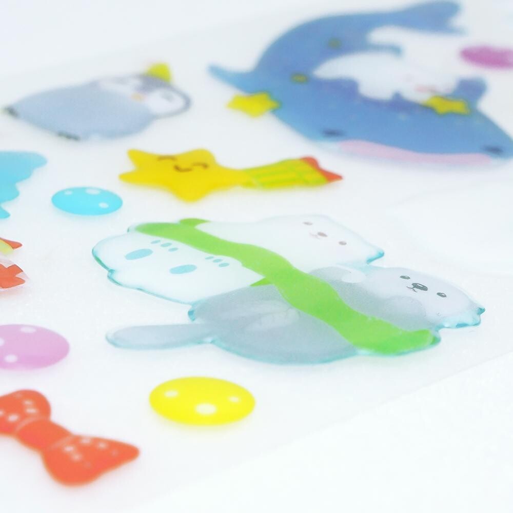 Asano Yoshida - Drop Stickers - Polar Bear and Happiness Daily