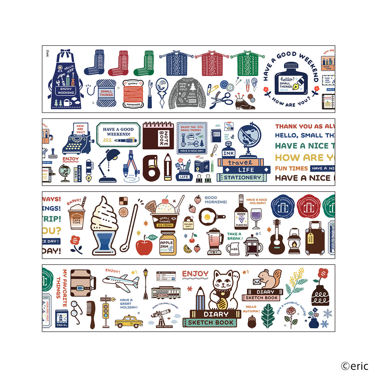 Komamono Lab x Eric Small Things - Clear Sticker Tape Roll