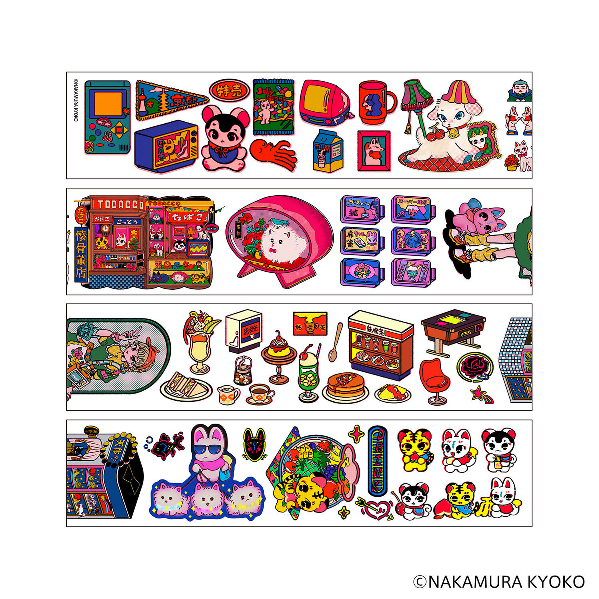 Komamono Lab x Kyoko Nakamura - Clear Sticker Tape Roll