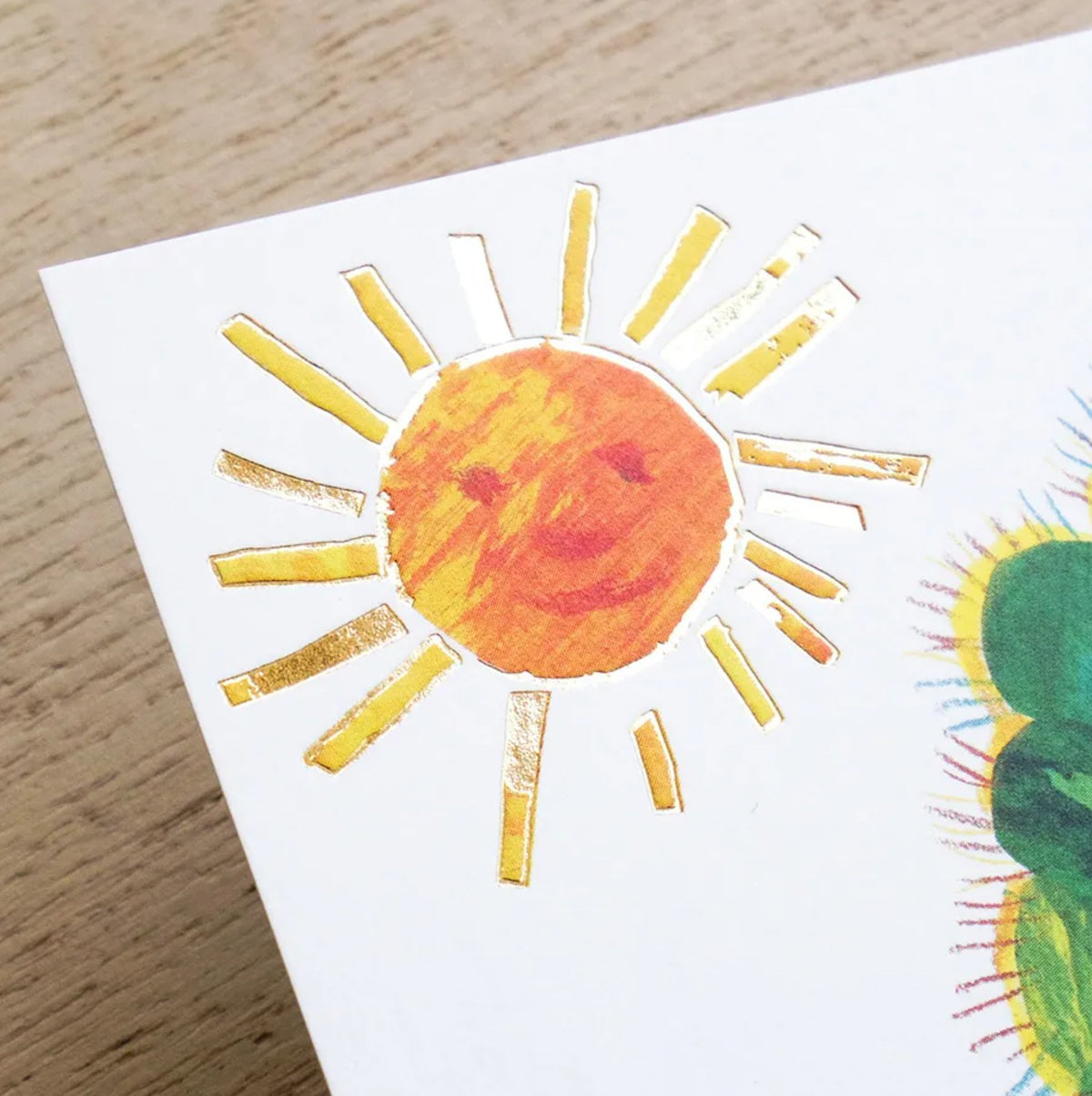 Cozyca - Foil-stamped Postcard - Eric Carle - The Very Hungry Caterpillar