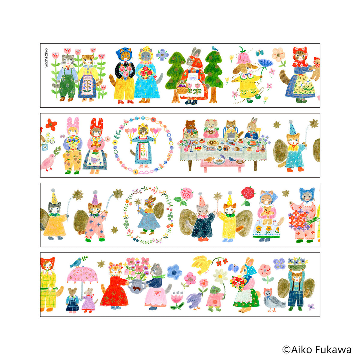 Komamono Lab x Aiko Fukawa - Clear Sticker Tape Roll
