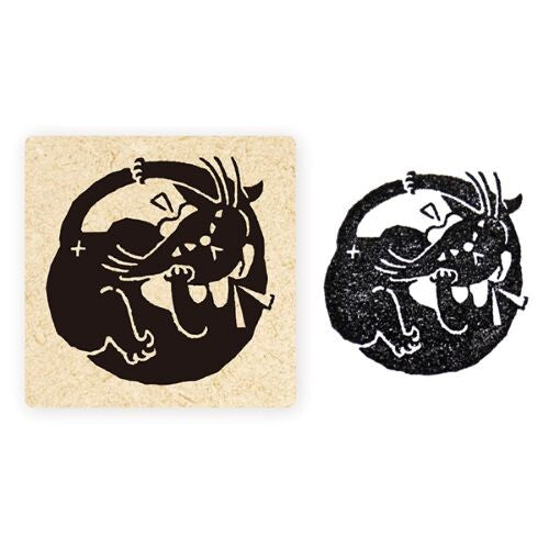 Cozyca - Rubber Stamp - Black Cat Robin - Kururi