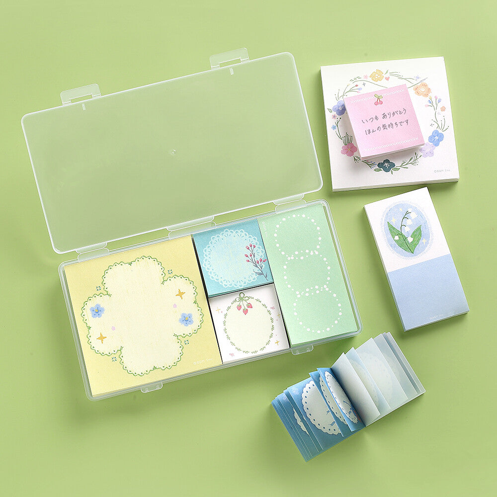 BGM - Memono Memo Pad Set - Flower Language