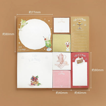 BGM - Memono Memo Pad Set - Cafe à la Mode