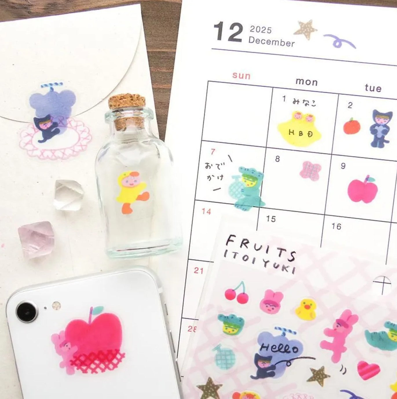 Cozyca - Sticker Sheet - Itoi Yuki - Fruits