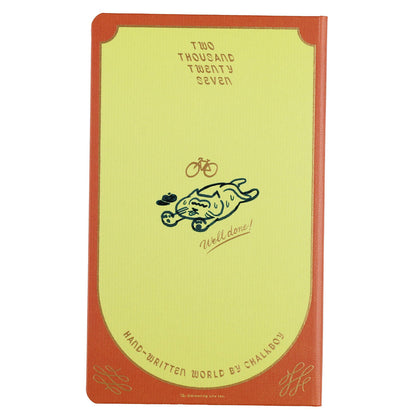 Greeting Life - Chalkboy 2027 Hardcover B6 Daily Planner - Orange (Cats)