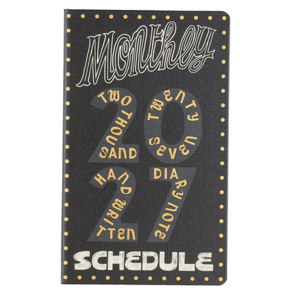 Greeting Life - Chalkboy 2027 Hardcover B6 Daily Planner - Black