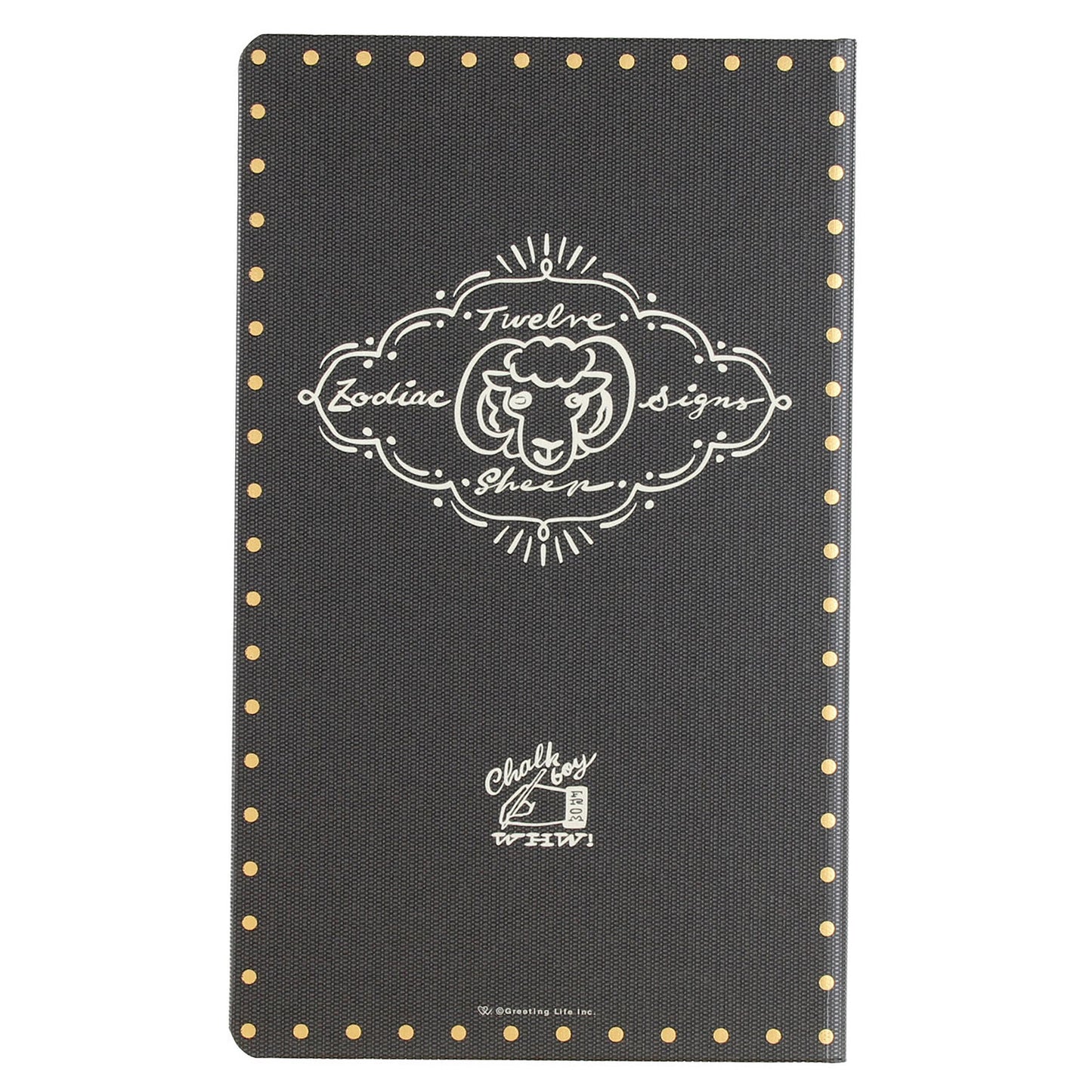 Greeting Life - Chalkboy 2027 Hardcover B6 Daily Planner - Black