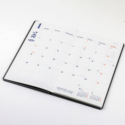 Greeting Life - Chalkboy 2027 Hardcover B6 Daily Planner - Black