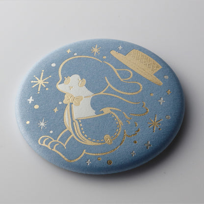 OB1TOY x Rokkaku - Round Foil-Stamped Magnet - Trip