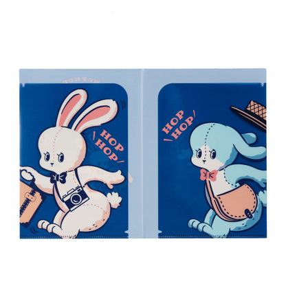 OB1TOY x Rokkaku - Foil-Stamped A5 Clear Folder - Binky Trip