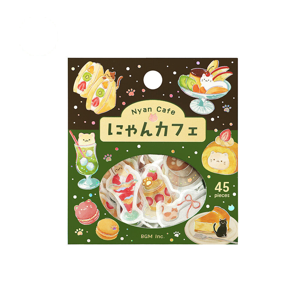 BGM - Flake Stickers - Itadakimasu Meow! - Nyan Cafe