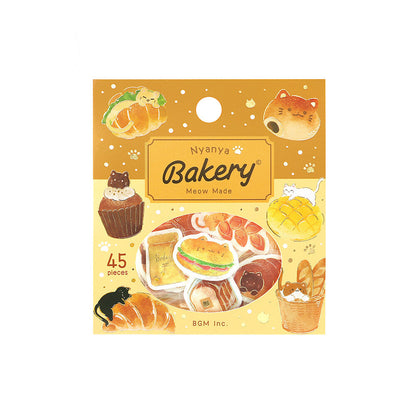 BGM - Flake Stickers - Itadakimasu Meow! - Nyanya Bakery
