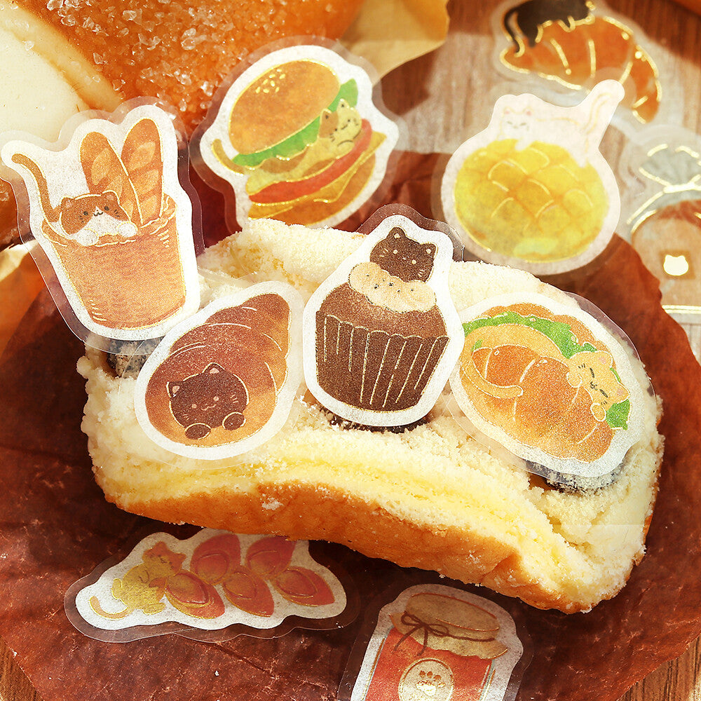 BGM - Flake Stickers - Itadakimasu Meow! - Nyanya Bakery