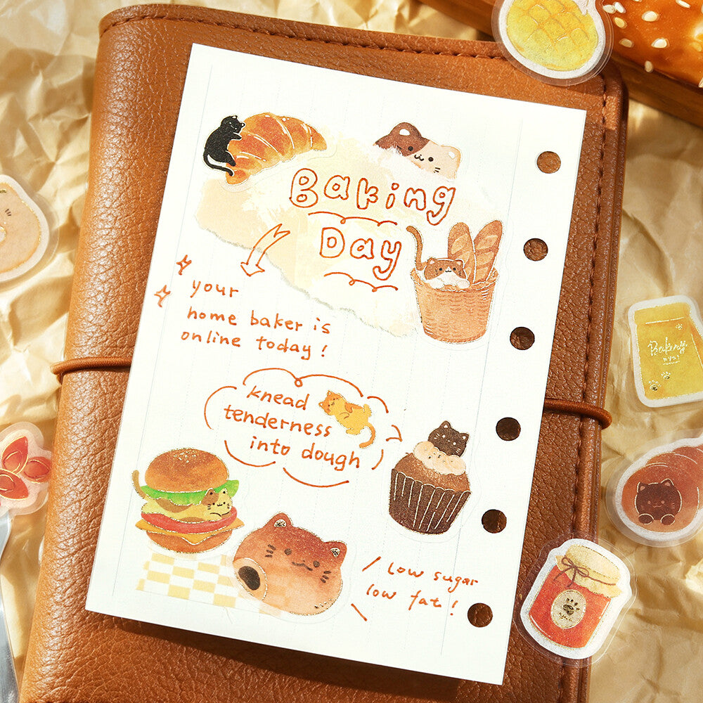BGM - Flake Stickers - Itadakimasu Meow! - Nyanya Bakery