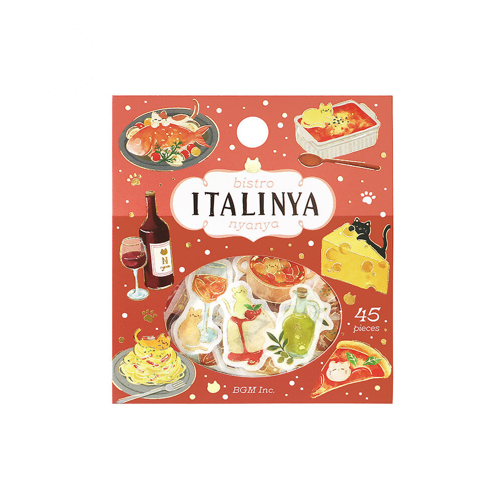 BGM - Flake Stickers - Itadakimasu Meow! - Bistro Italinya