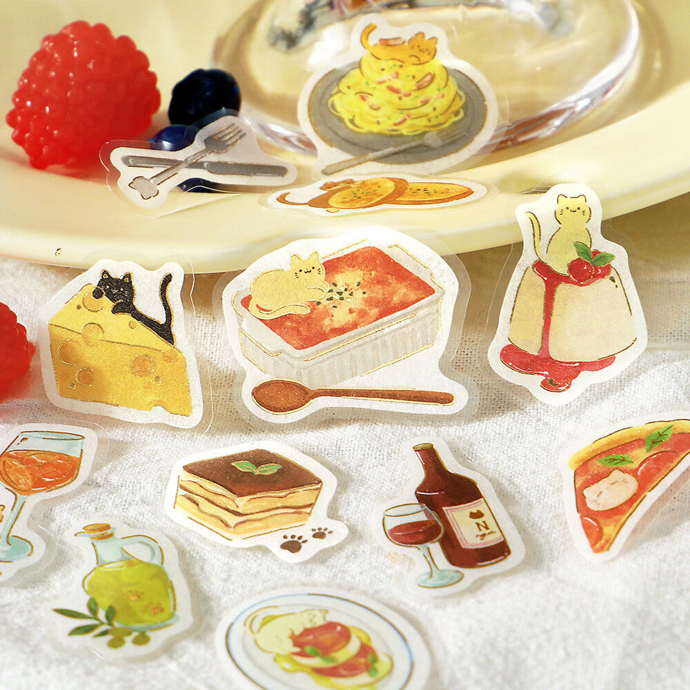 BGM - Flake Stickers - Itadakimasu Meow! - Bistro Italinya
