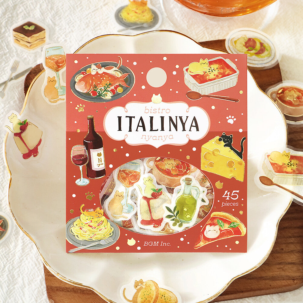 BGM - Flake Stickers - Itadakimasu Meow! - Bistro Italinya