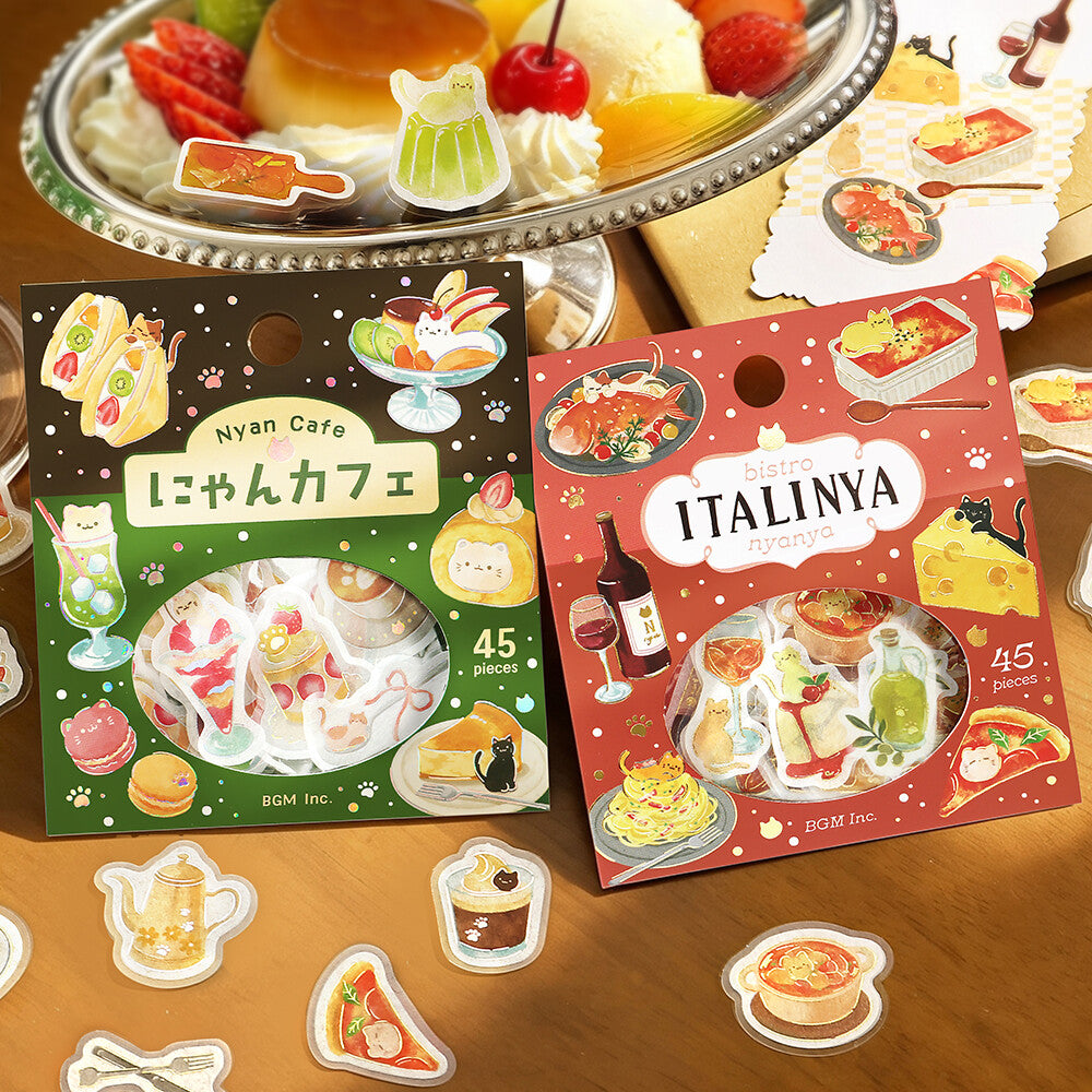 BGM - Flake Stickers - Itadakimasu Meow! - Bistro Italinya